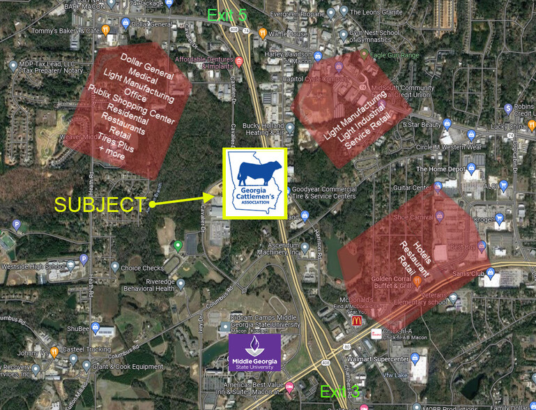 100 Cattlemens Dr, Macon-Bibb, GA for sale - Aerial - Image 1 of 1