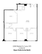 2280 Market St, Riverside, CA for rent Floor Plan- Image 1 of 1