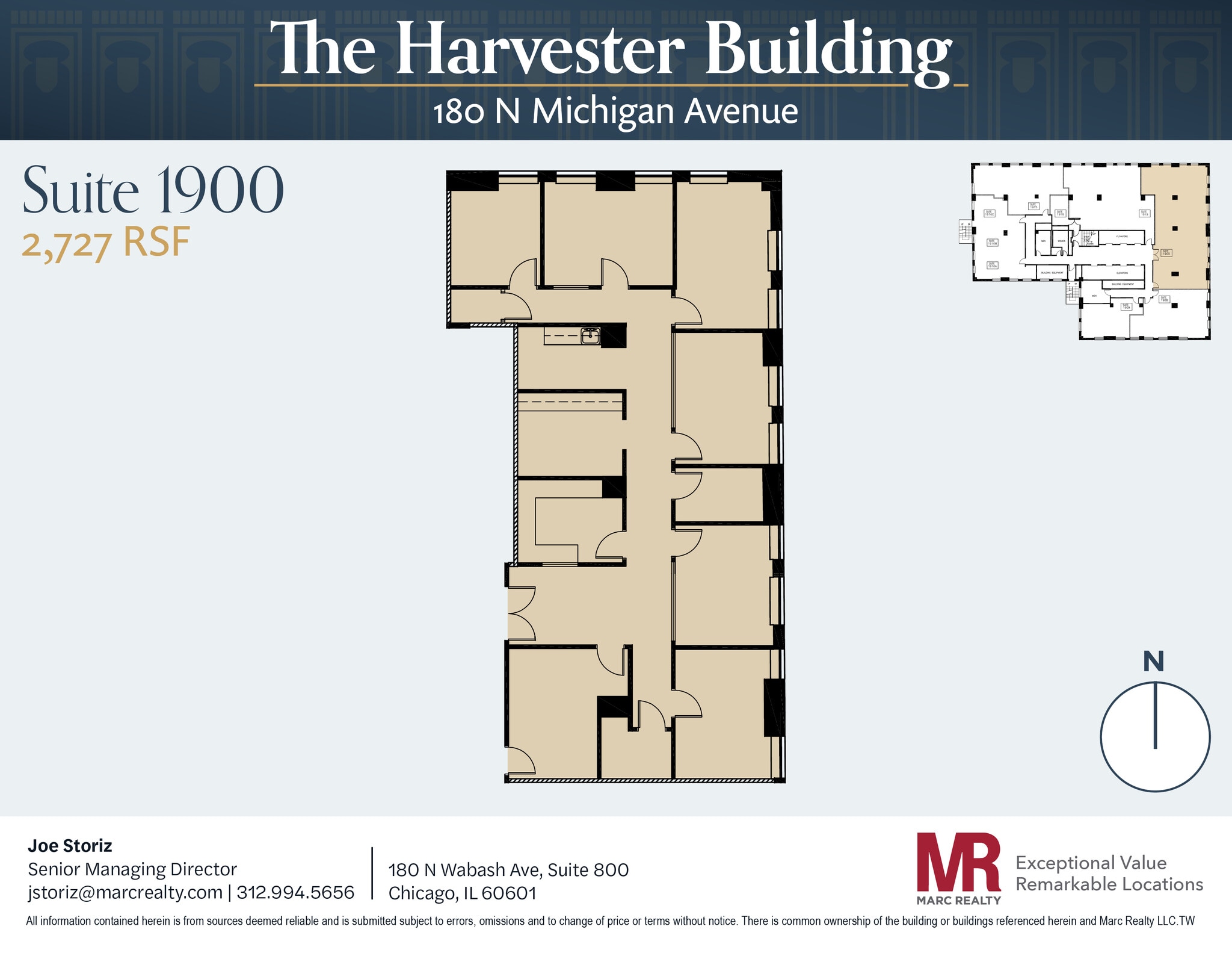 180 N Michigan Ave, Chicago, IL to rent Floor Plan- Image 1 of 1