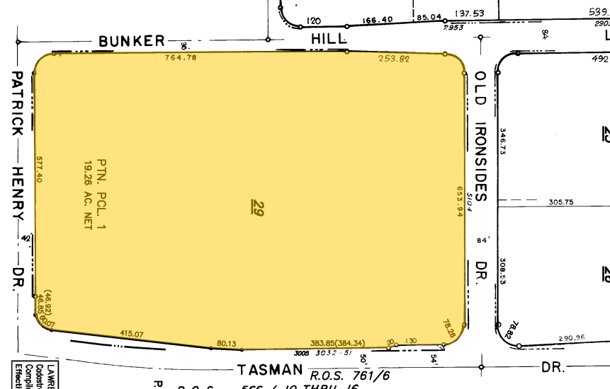 3001 Tasman Dr, Santa Clara, CA for rent - Plat Map - Image 2 of 5