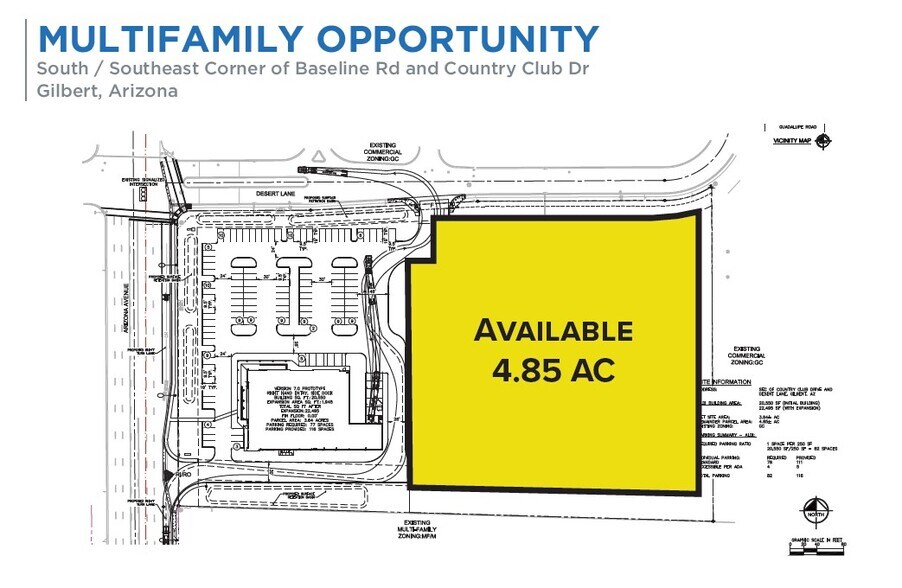Country Club, Gilbert 85233 SEC Baseline & Country Club