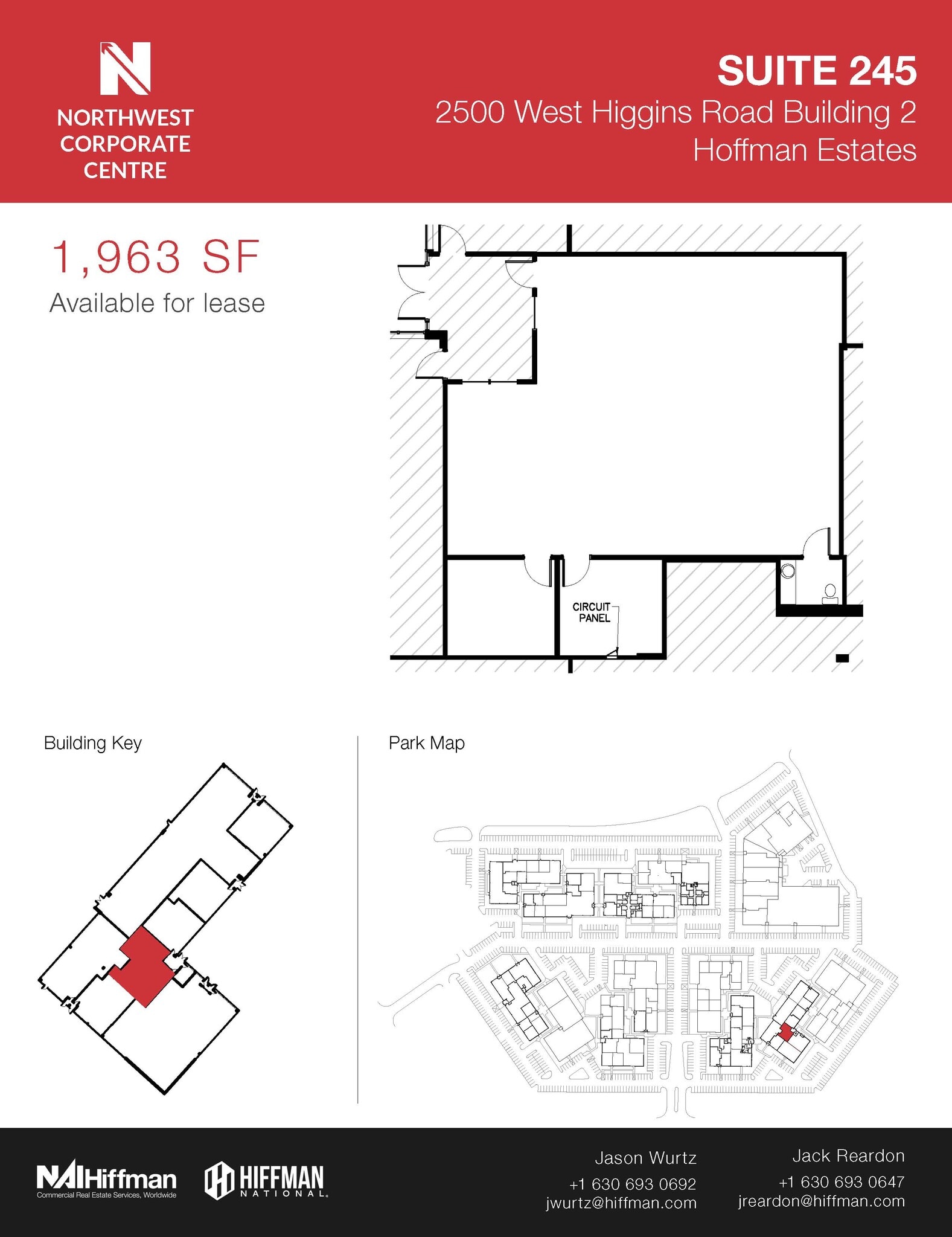 2500 W Higgins Rd, Hoffman Estates, IL to rent Floor Plan- Image 1 of 2