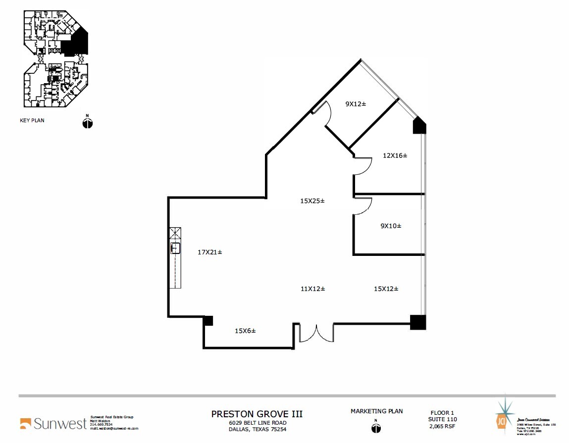 6009 Belt Line Rd, Dallas, TX for rent Floor Plan- Image 1 of 6