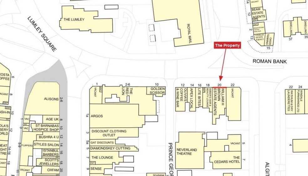 20 Roman Bank, Skegness for sale - Goad Map - Image 2 of 2