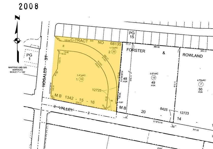 2707 E Valley Blvd, West Covina, CA to rent - Plat Map - Image 3 of 7