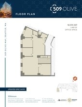 509 Olive Way, Seattle, WA to rent Floor Plan- Image 1 of 2