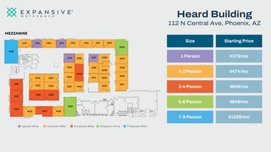 112 N Central Ave, Phoenix, AZ for rent Floor Plan- Image 1 of 5