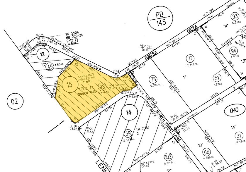 480-488 N Wiget Ln, Walnut Creek, CA for rent - Plat Map - Image 3 of 4