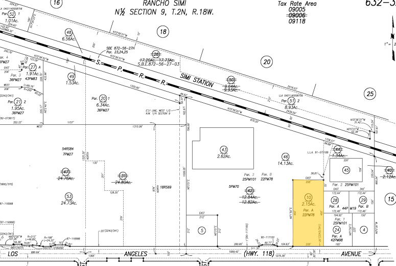 1445 E Los Angeles Ave, Simi Valley, CA for rent - Plat Map - Image 3 of 4