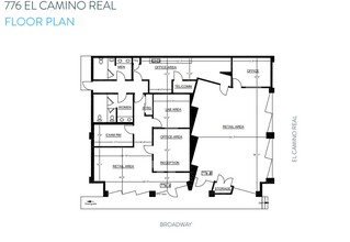 776 El Camino Real, Redwood City, CA for rent Floor Plan- Image 1 of 1