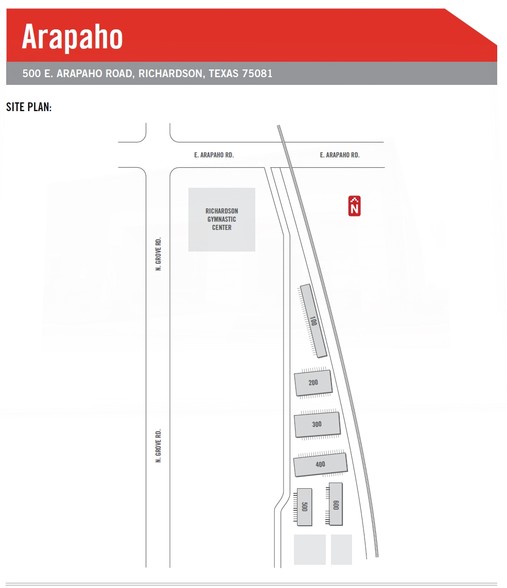 500 E Arapaho Rd, Richardson, TX for rent - Site Plan - Image 2 of 5