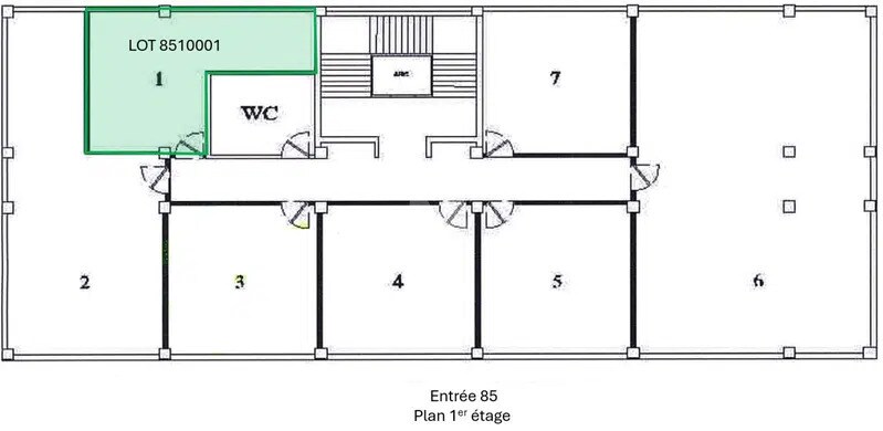 Retail in Ris-Orangis to rent Floor Plan- Image 1 of 3