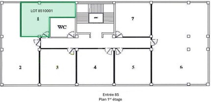 Retail in Ris-Orangis to rent Floor Plan- Image 1 of 3