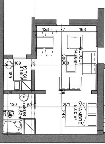 Office in Paris for sale - Floor Plan - Image 2 of 3