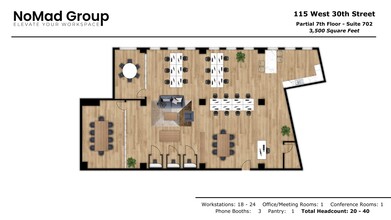 115-125 W 30th St, New York, NY for rent Floor Plan- Image 1 of 13