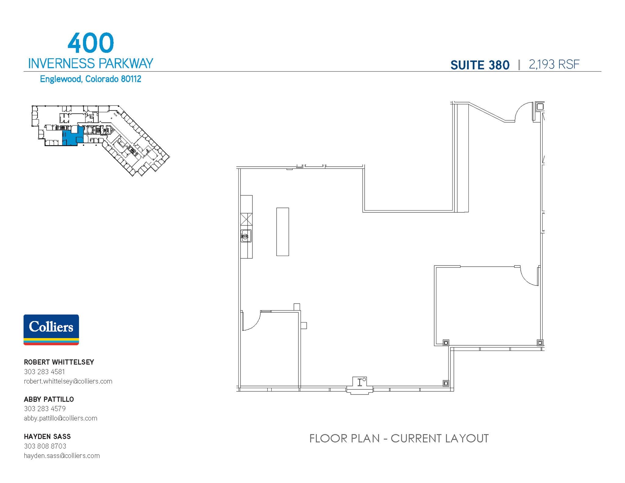 400 Inverness Pky, Englewood, CO to rent Floor Plan- Image 1 of 1