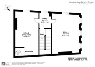 1 Bath St, Cheltenham to rent Site Plan- Image 2 of 2