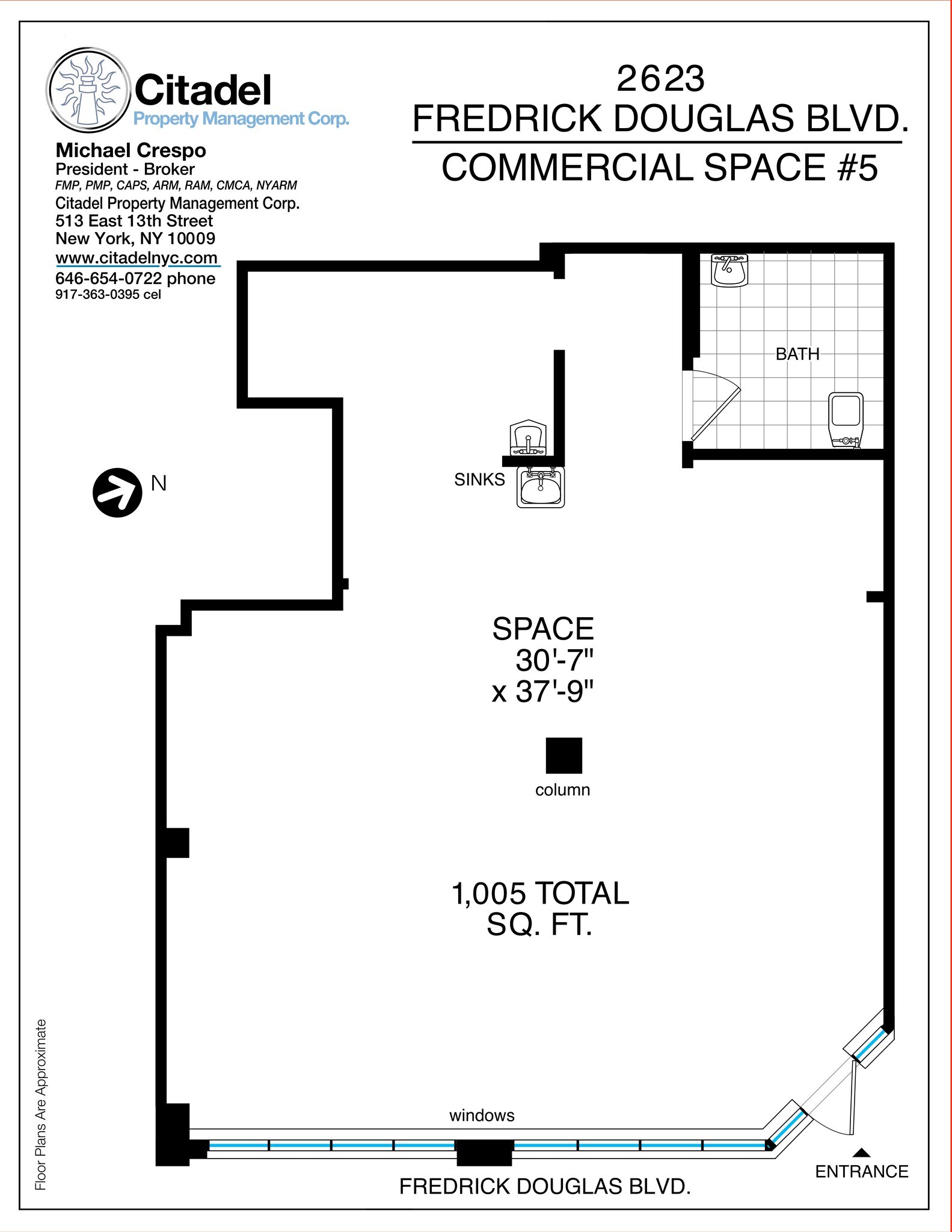 2619-2623 Frederick Douglass blvd, New York, NY for rent Site Plan- Image 1 of 1