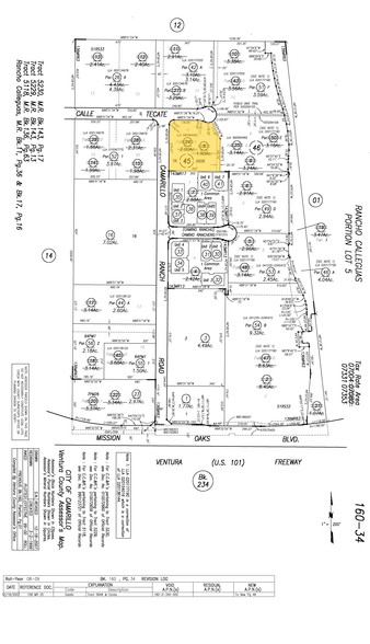 400 Camarillo Ranch Rd, Camarillo, CA for rent - Plat Map - Image 2 of 7