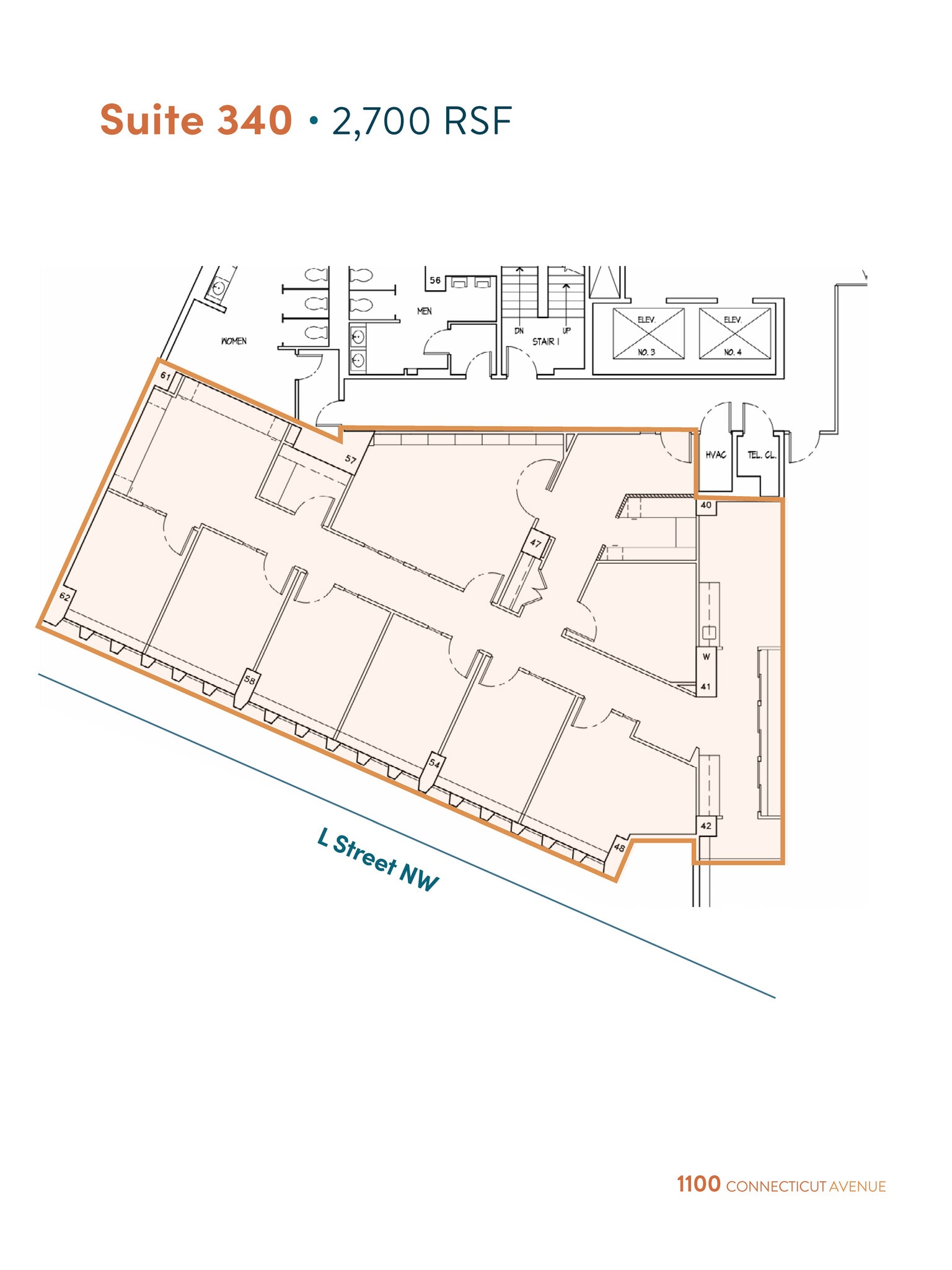 1100 Connecticut Ave NW, Washington, DC to rent Floor Plan- Image 1 of 9
