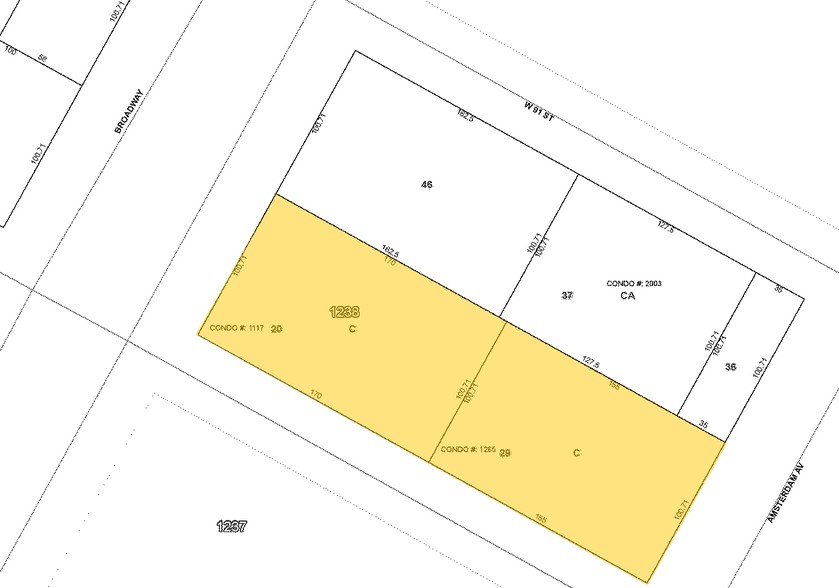 215 W 90th St, New York, NY for sale - Plat Map - Image 1 of 1