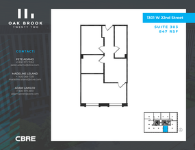 1301 W 22nd St, Oak Brook, IL for rent Floor Plan- Image 1 of 1