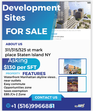 More details for 315-325 Saint Marks Pl, Staten Island, NY - Land for Sale