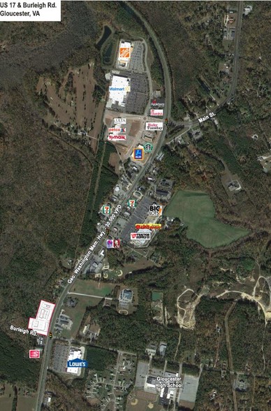 US 17 & Burleigh Road, Gloucester, VA for rent - Aerial - Image 1 of 1