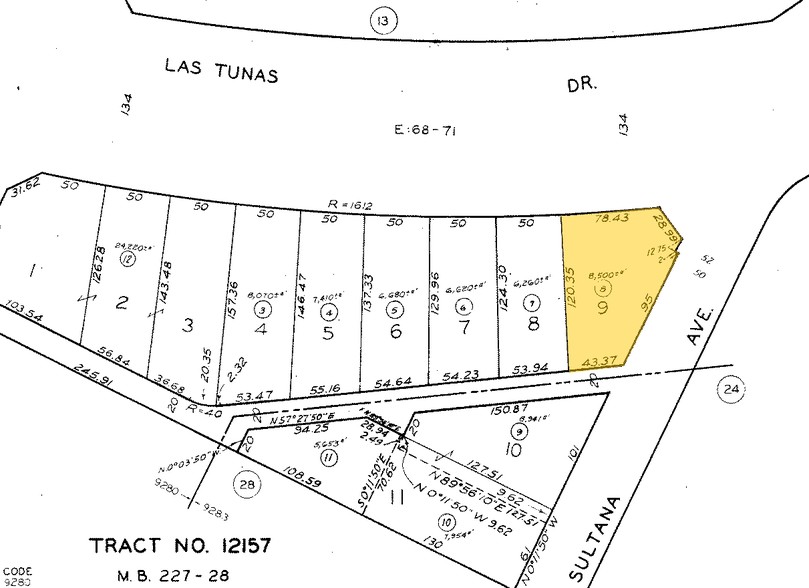 9042-9048 Las Tunas Dr, Temple City, CA for sale - Plat Map - Image 2 of 4