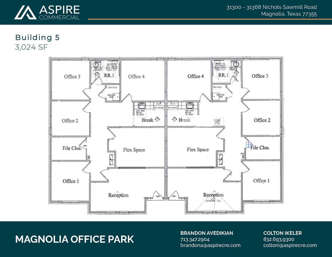 31300-31368 Nichols Sawmill Rd, Magnolia, TX 77355 - Unit 5B -  - Floor Plan - Image 1 of 2