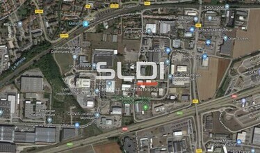 Montluel - Aerial  map view