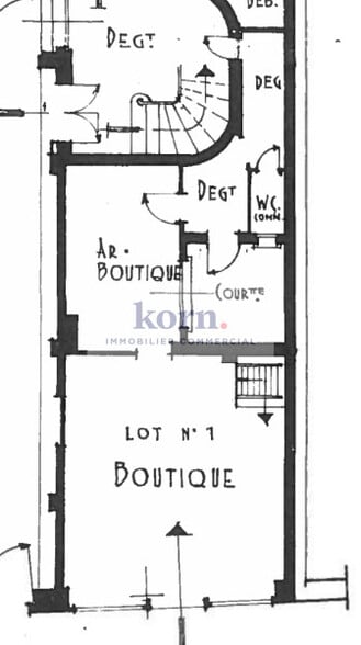 Retail in Paris to rent - Floor Plan - Image 2 of 3