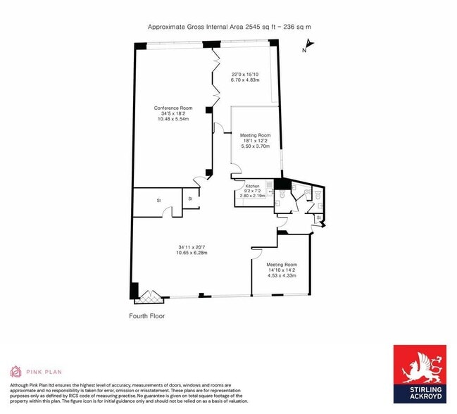 15 Northburgh St, London to rent - Floor Plan - Image 2 of 22