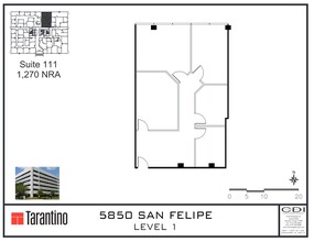 5850 San Felipe St, Houston, TX for rent Site Plan- Image 1 of 1