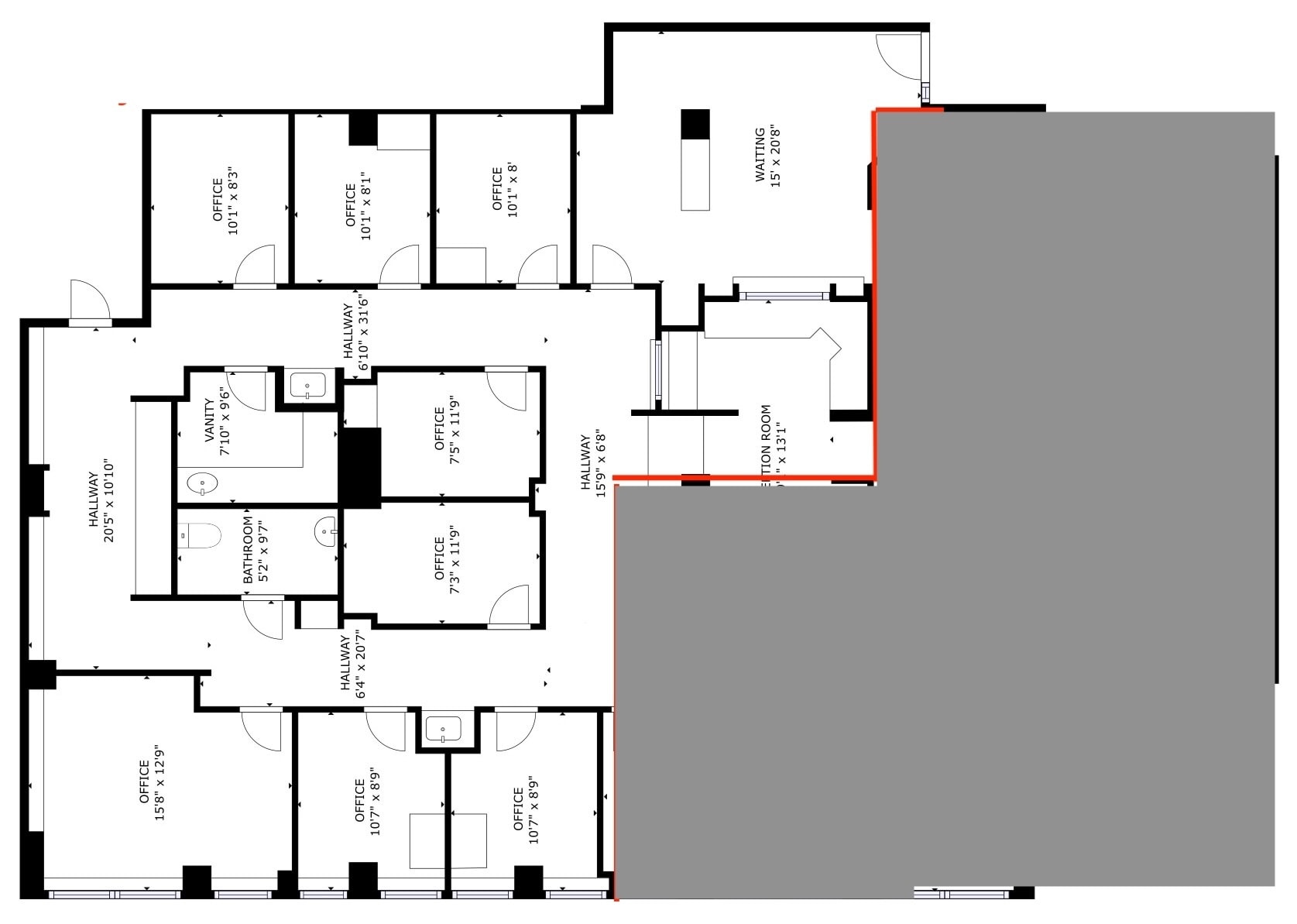 2021 K St NW, Washington, DC to rent Floor Plan- Image 1 of 1