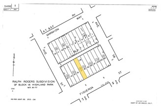 5711 N Figueroa St, Los Angeles, CA for sale Plat Map- Image 1 of 1