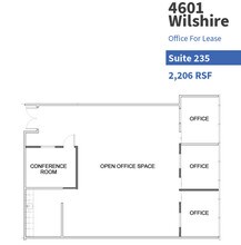 4601 Wilshire Blvd, Los Angeles, CA to rent Floor Plan- Image 2 of 2