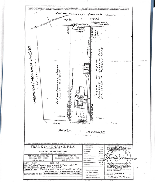 38 Park Ave, Amityville, NY for sale - Site Plan - Image 3 of 5