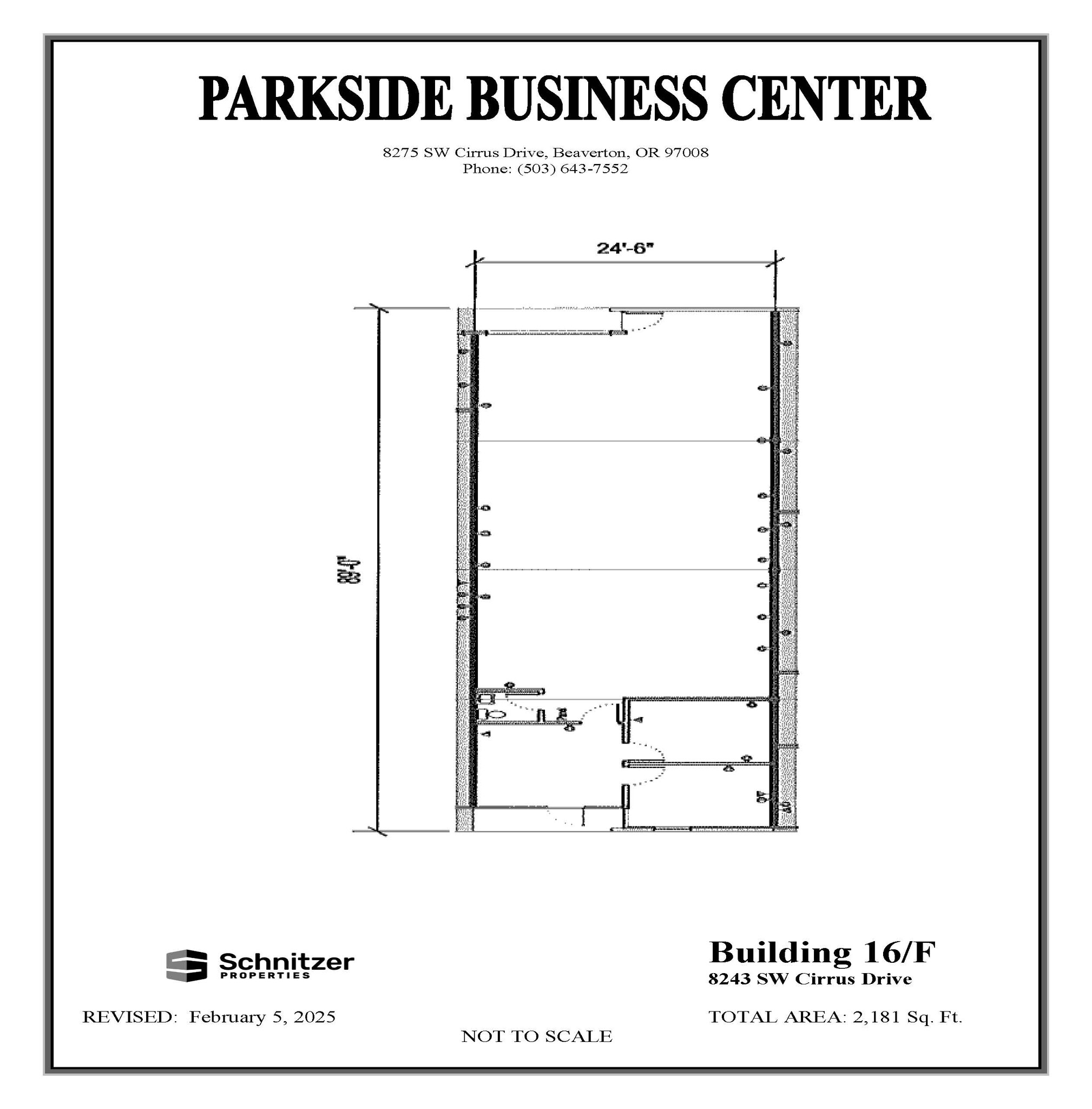 8362-8380 SW Nimbus Ave, Beaverton, OR for rent Floor Plan- Image 1 of 1