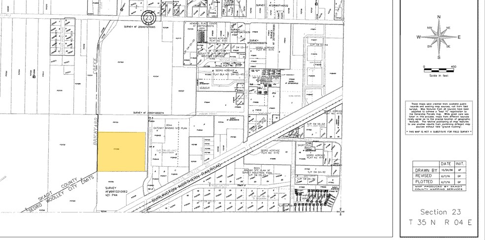 1010-1020 Hodgin St, Sedro Woolley, WA for sale - Plat Map - Image 1 of 1