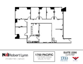 1700 Pacific Ave, Dallas, TX to rent Floor Plan- Image 1 of 2