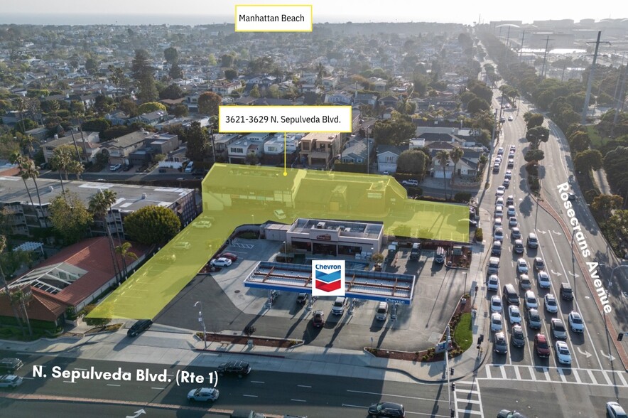 3621-3629 N Sepulveda Blvd, Manhattan Beach, CA for sale - Aerial - Image 3 of 26