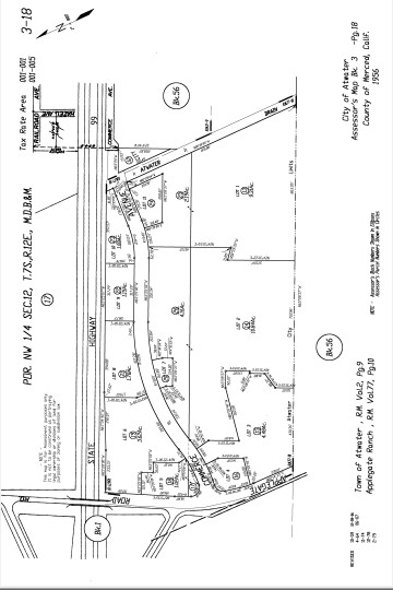 1301-1303 Commerce Ave, Atwater, CA for rent - Plat Map - Image 3 of 3