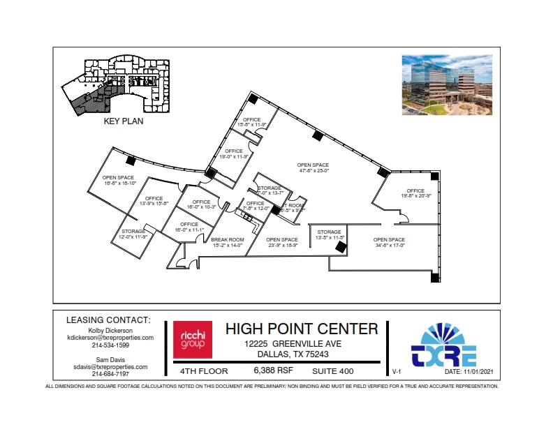 12225 Greenville Ave, Dallas, TX for rent Floor Plan- Image 1 of 1