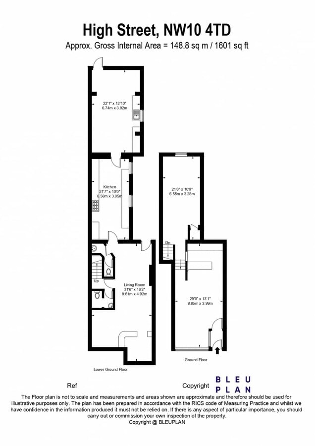 58-61A Crawford St, London, LND W1H 4JT - Unit 58 A - - Floor Plan - Image 1 of 18