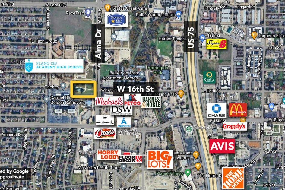 1601 Alma Dr, Plano, TX for sale Aerial- Image 1 of 1