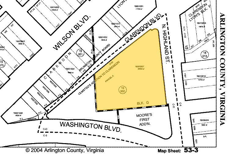 3100 Clarendon Blvd, Arlington, VA for rent - Plat Map - Image 2 of 16