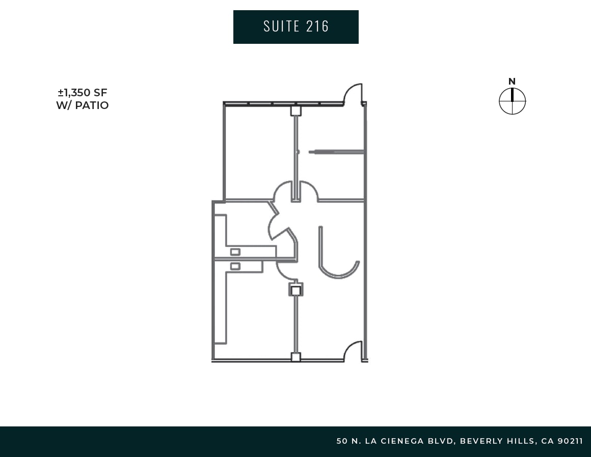 50 N La Cienega Blvd, Beverly Hills, CA to rent Floor Plan- Image 1 of 7