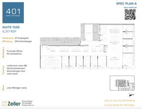 401 N Michigan Ave, Chicago, IL for rent Floor Plan- Image 1 of 2