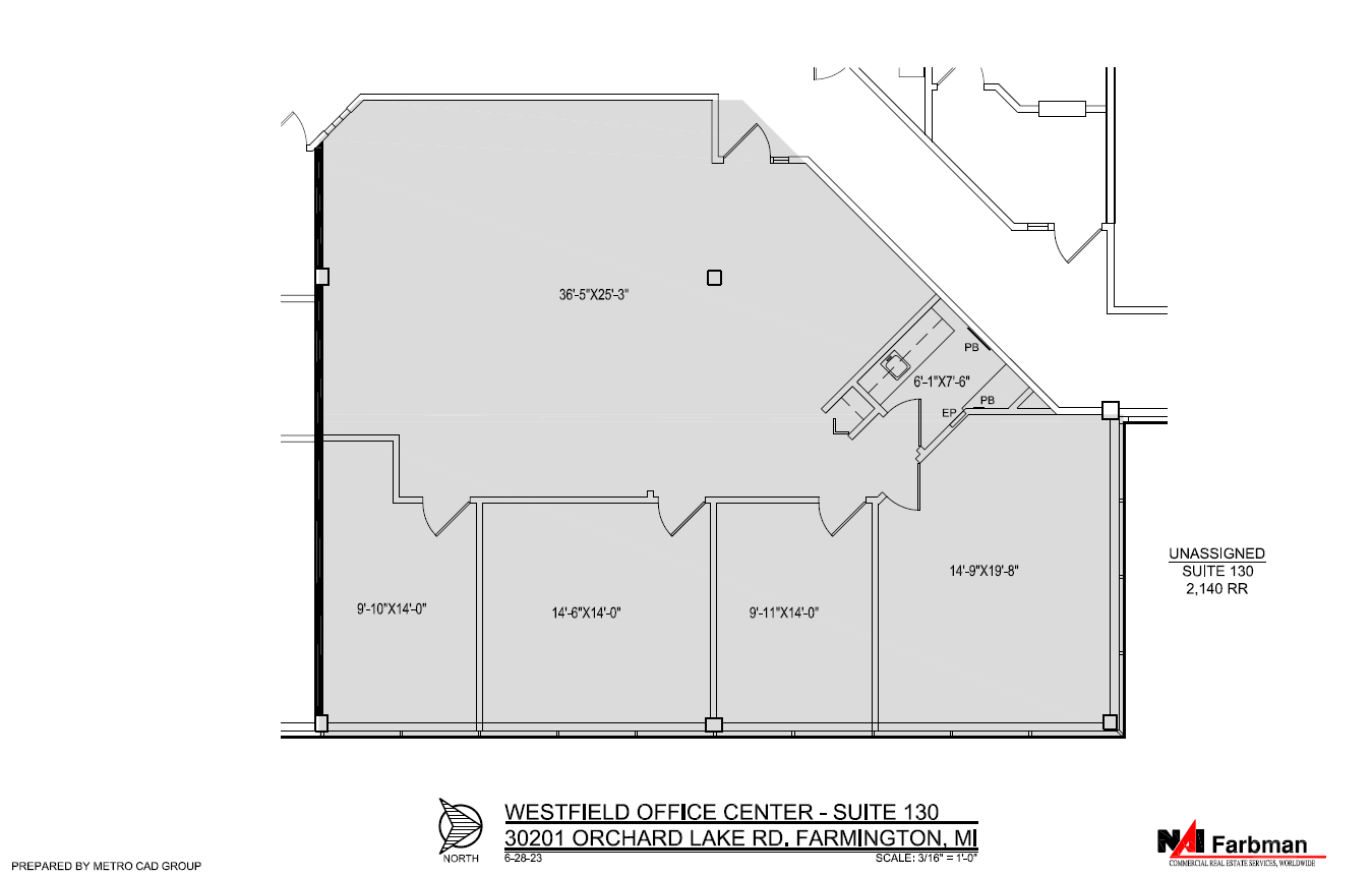 30201 Orchard Lake Rd, Farmington Hills, MI to rent Floor Plan- Image 1 of 6
